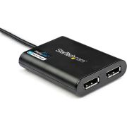 StarTech-com-USB-naar-Dual-DisplayPort-adapter-4K-60Hz-USB-3-0-5-Gbps-