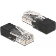 DeLOCK 66807 kabel-connector RJ-45 Zwart, Transparant