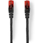 Nedis CAT6-kabel | RJ45 (8P8C) Male | RJ45 (8P8C) Male | UTP | 20.0 m | Rond | PVC | Zwart | Polybag