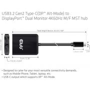 CLUB3D-USB3-2-Gen2-Type-C-DP-Alt-Mode-to-DisplayPort-Dual-Monitor-4K60Hz-M-F-MST-hub