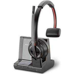 Plantronics Savi W8210/A, UC hoofdtelefoon Monauraal Hoofdband Zwart, Grijs