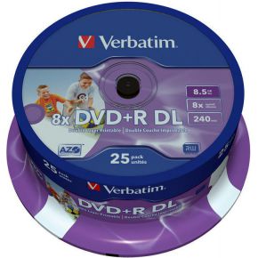 DVDDL+R Verbatim 8x 25st. Cakebox Printable