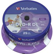 Verbatim-DVD-R-DL-8X-25st-Cakebox-Printable