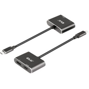 CLUB3D CSV-1552 video kabel adapter USB Type-C HDMI + DisplayPort