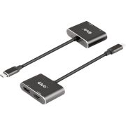 CLUB3D CSV-1552 video kabel adapter USB Type-C HDMI + DisplayPort