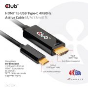 CLUB3D-HDMI-to-USB-Type-C-4K60Hz-Active-Cable-M-M-1-8m-6-ft