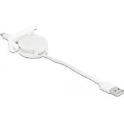 DeLOCK 81331 Lightning-kabel 0,62 m Wit