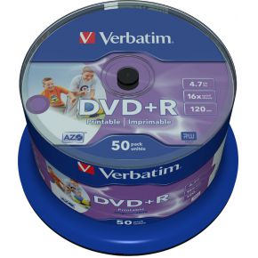 DVD+R Verbatim 16X 50st. Spindle Printable