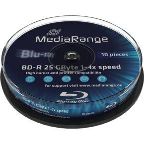 Blu-ray MediaRange 25GB 10st. 6x Spindle Recordable