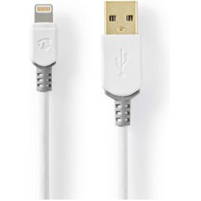 Nedis USB-Kabel | USB 2.0 | Apple Lightning 8-Pins | USB-A Male | 480 Mbps | Verguld | 3.0 m | Rond | PVC