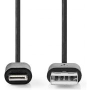 Nedis USB-Kabel | USB 2.0 | Apple Lightning 8-Pins | USB-A Male | 480 Mbps | Vernikkeld | 2.0 m | Rond | P