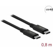 DeLOCK-86979-USB-kabel-0-8-m-USB4-Gen-3x2-USB-C-Zwart