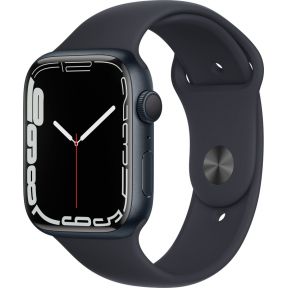 Apple Watch 7 GPS. 45mm Alu middernacht. Sport