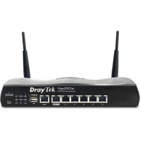 Draytek Vigor2927ac draadloze Gigabit Ethernet Dual-band (2.4 GHz / 5 GHz) Zwart router