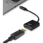 ACT USB-C naar DisplayPort female adapter 4K @ 60Hz, Zip Bag