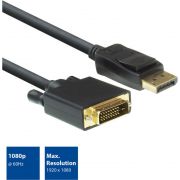 ACT-AC7505-video-kabel-adapter-1-8-m-DisplayPort-DVI-Zwart