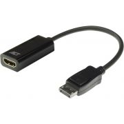 ACT AC7555 video kabel adapter 0,15 m DisplayPort HDMI Type A (Standaard) Zwart