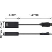 ACT-AC7555-video-kabel-adapter-0-15-m-DisplayPort-HDMI-Type-A-Standaard-Zwart