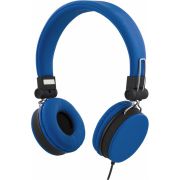 Deltaco HL-W201 hoofdtelefoon/headset Hoofdband 3,5mm-connector Blauw