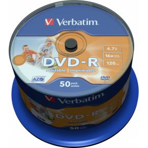 DVD-R Verbatim 16X 50st. Spindle printable