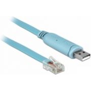 Delock-63289-Adapter-USB-2-0-Type-A-male-1-x-Serieel-RS-232-RJ45-male-3-0-m-blauw