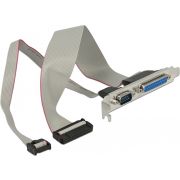 DeLOCK 85644 kabeladapter/verloopstukje DB25/DB9 DB9/DB25 Zwart, Grijs