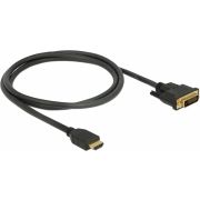 DeLOCK 85652 video kabel adapter 1 m HDMI Type A (Standard) DVI Zwart