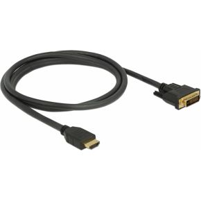 Delock 85653 HDMI naar DVI 24+1 kabel bidirectioneel 1,5 m