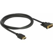 DeLOCK 85653 video kabel adapter 1,5 m HDMI Type A (Standard) DVI Zwart