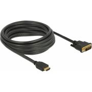DeLOCK 85656 video kabel adapter 5 m HDMI Type A (Standard) DVI Zwart