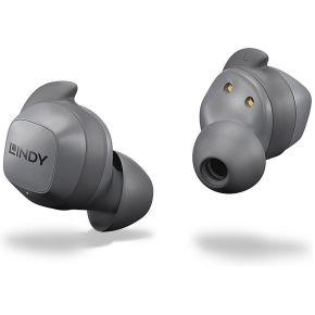 Lindy LE400W Headset True Wireless Stereo (TWS) In-ear Auto Bluetooth Grijs