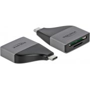 DeLOCK 64117 geheugenkaartlezer USB 3.2 Gen 1 (3.1 Gen 1) Type-C Grijs