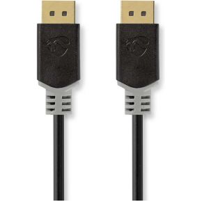 Nedis DisplayPort-Kabel | DisplayPort Male | DisplayPort Male | 8K@60Hz | Verguld | 1.0 m | Rond | PVC | A