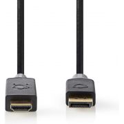 Nedis-DisplayPort-Kabel-DisplayPort-Male-HDMI-copy-Connector-4K-30Hz-Verguld-3-0-m-Rond-PVC-