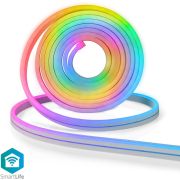 Nedis SmartLife Gekleurde LED-strip | Wi-Fi | Meerkleurig | 5000 mm | IP65 | 960 lm | Android© / IOS