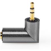 Nedis-Stereo-Audioadapter-3-5-mm-Male-3-5-mm-Female-Verguld-Recht-Metaal-Goud-Gunmetal-Grijs