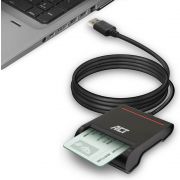 ACT Externe USB 2.0 Smartcard eID Kaartlezer, zwart