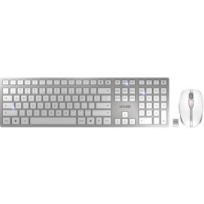 CHERRY DW 9100 SLIM draadloze desktopset Zilver toetsenbord en muis
