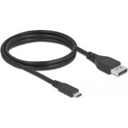 DeLOCK 86038 video kabel adapter 1 m USB Type-C DisplayPort Zwart