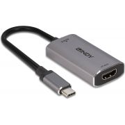 Lindy-43327-video-kabel-adapter-0-11-m-USB-Type-C-HDMI-Zwart-Grijs