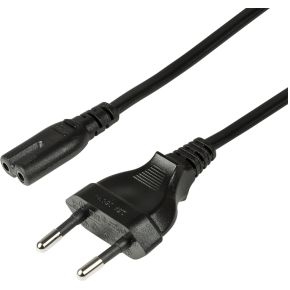 LogiLink CP145 electriciteitssnoer Zwart 3 m CEE7/16 C7 stekker