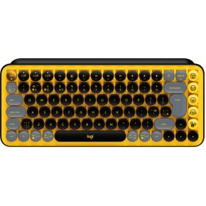 Logitech POP Keys Wireless Mechanical With Emoji KeysBlast Yellow (QWERTY US) toetsenbord