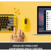 Logitech-POP-Keys-Wireless-Mechanical-With-Emoji-KeysBlast-Yellow-QWERTY-US-toetsenbord