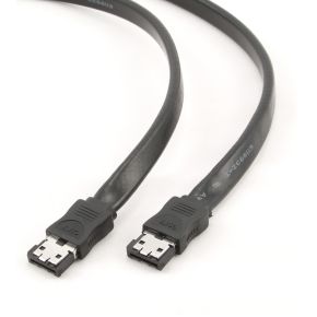 Gembird Cc Esata Data Sata Kabel 05 M Zwart gembird kopen in de aanbieding