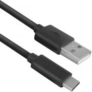 ACT USB 2.0 aansluitkabel C male - A male 1 meter, Zip Bag