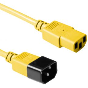 ACT Netsnoer C13 - C14 geel 5 m