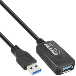 InLine 35650 USB-kabel 5 m USB 3.2 Gen 1 (3.1 Gen 1) USB A Zwart