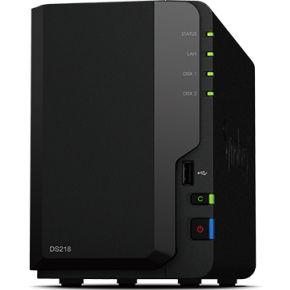 Synology Diskstation Ds218 Red 8Tb 2X 4Tb Ethernet Lan Desktop Zwart Nas synology kopen in de aanbieding