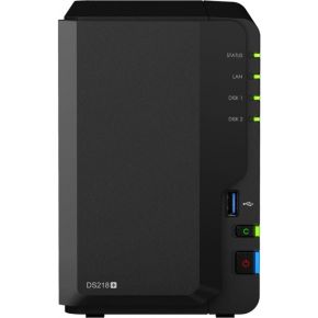 Synology Diskstation Ds218 Ironwolf 8Tb 2X 4Tb Ethernet Lan Compact Zwart Nas synology kopen in de aanbieding