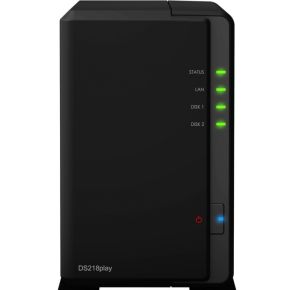 Synology Diskstation Ds218Play Red 6Tb 2X 3Tb Ethernet Lan Compact Zwart Nas synology kopen in de aanbieding